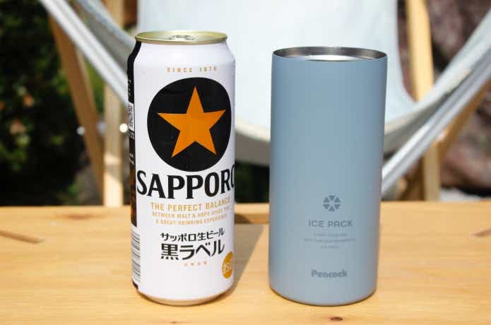 ホルダーとビールロング缶