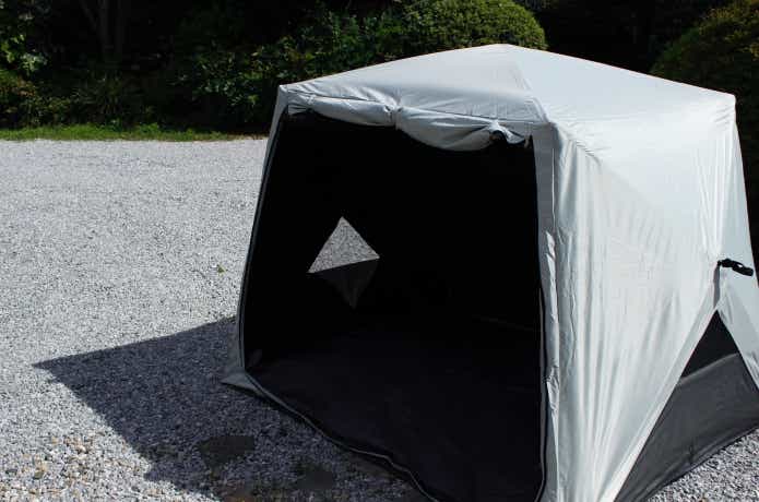 太陽光が透けない生地