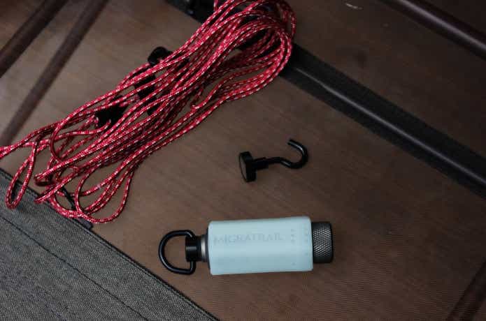 使ったパーツとハンギングロープ