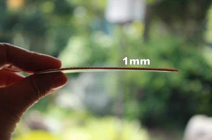 パレットソールの厚みは1mm