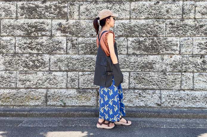 無印良品アウトドアエプロン着画女性