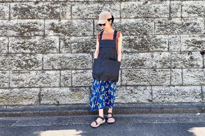 無印良品アウトドアエプロン着画女性