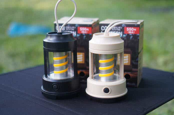 ダイソーのCOBランタンスパイラル