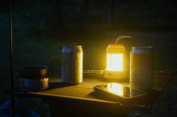 ダイソーのCOBランタンスパイラル