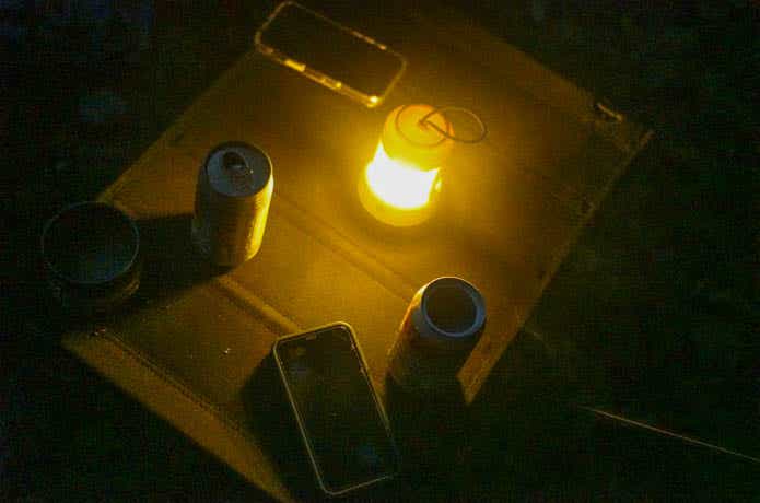 ダイソーのCOBランタンスパイラル