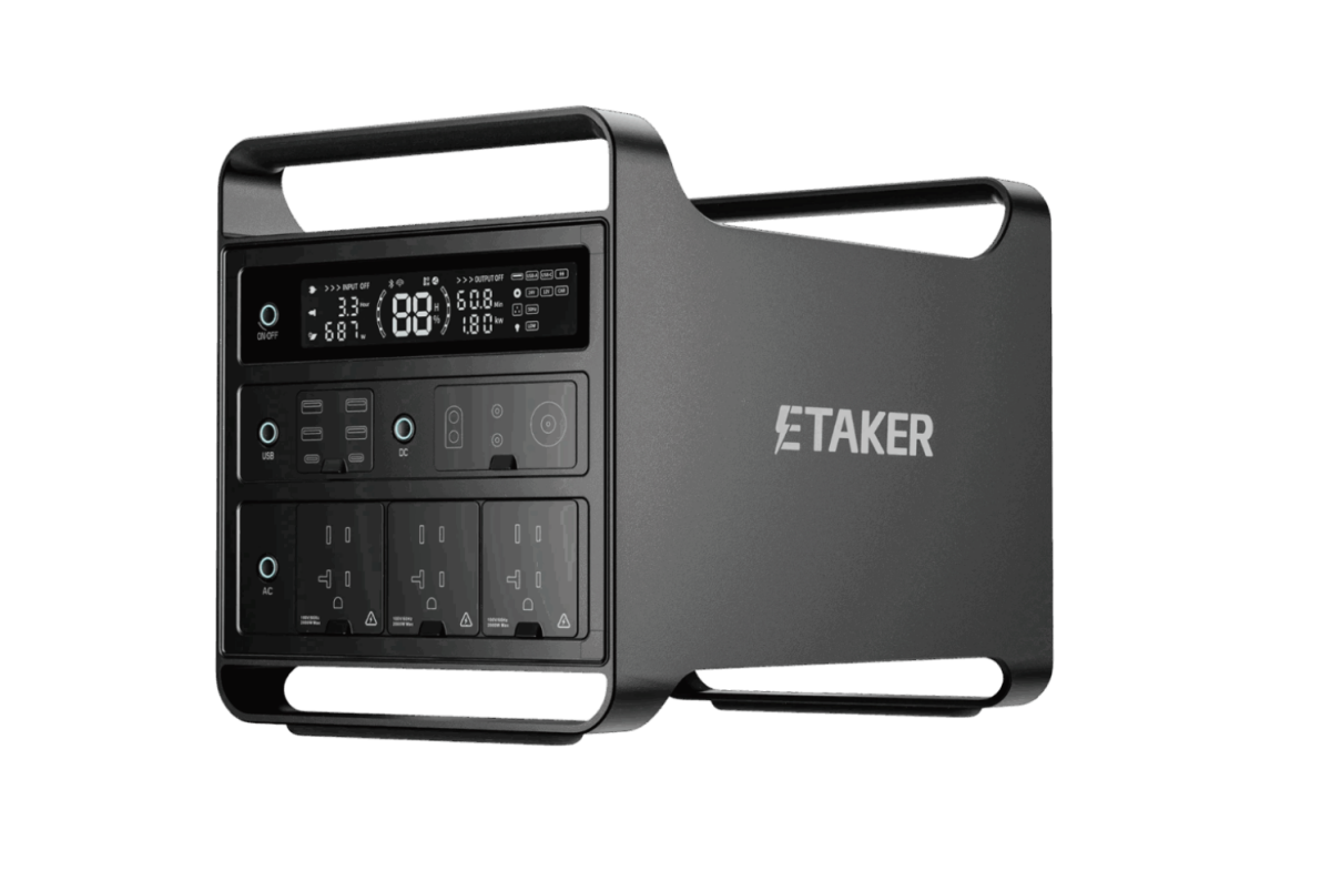 「Portable Power Station M2000」「ETAKER(イーテイカー)」
