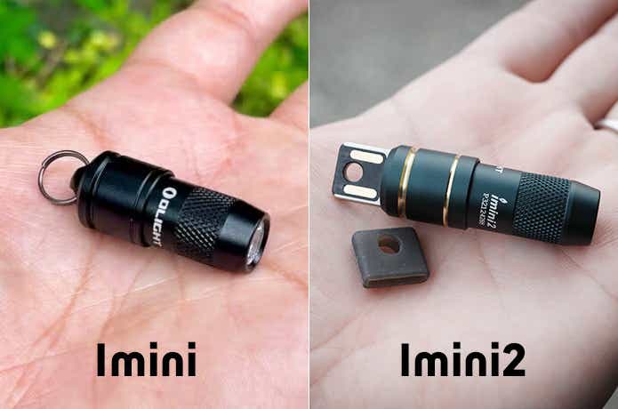 手のひらにのせたiminiとimini2