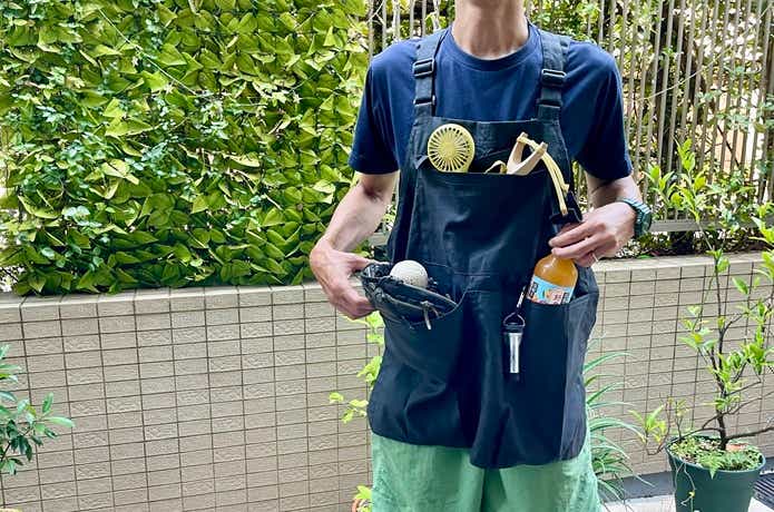 無印良品アウトドアエプロン着画男性