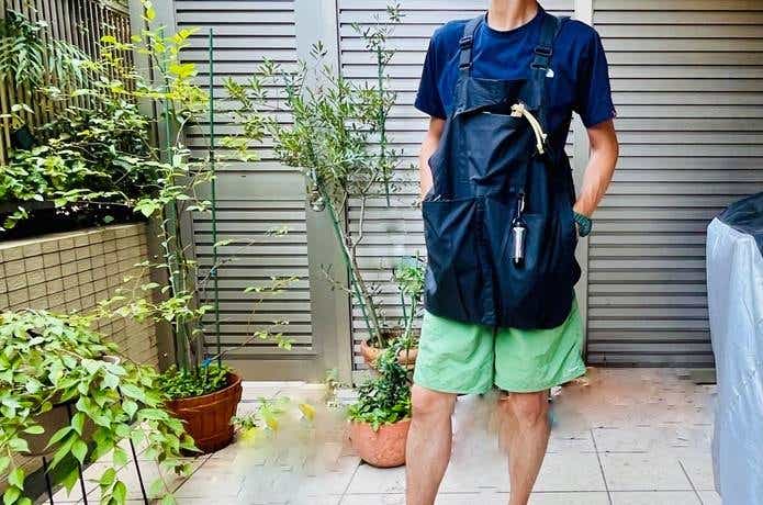 無印良品アウトドアエプロン着画男性