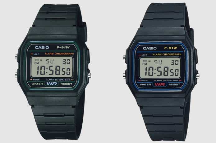 F-91Wのラインナップ