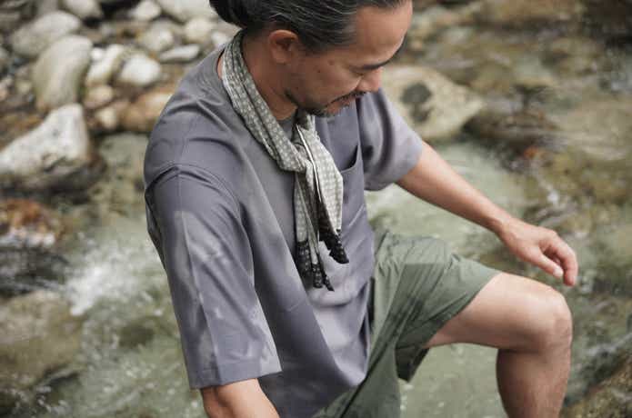 無印良品　風を通すTシャツ