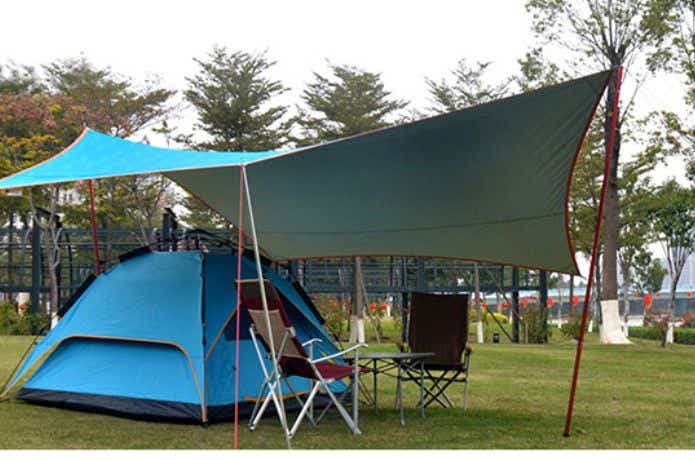 Soomloom テントポール アルミ製テントポール 2本セット 直径33mm 高さ120-280cmでタープを張る