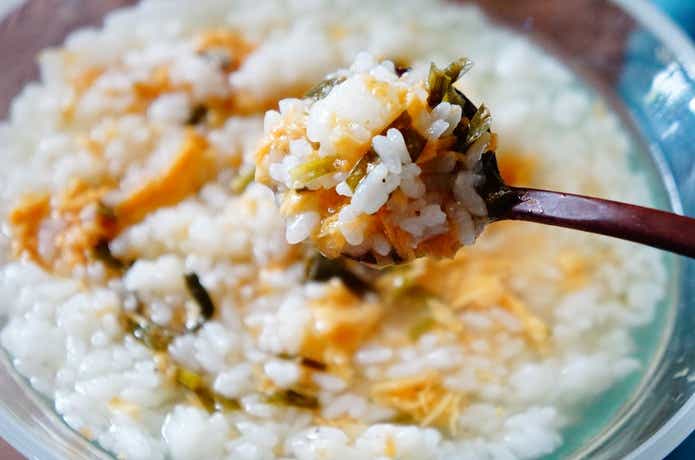 無印良品の夏グルメ「冷やし茶漬け　黒酢とかき卵」アップ