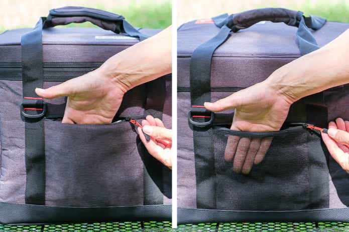 HUGEL エアロゲルソフトクーラーボックスのポケット