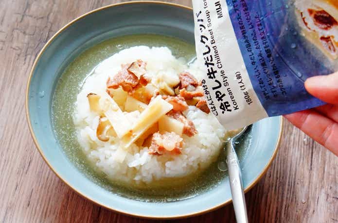 無印良品の夏グルメ「冷やし牛だしクッパ」