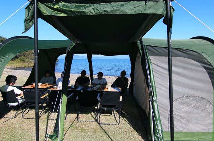 DOD ビッグタープポールでキャノピーを跳ね上げる