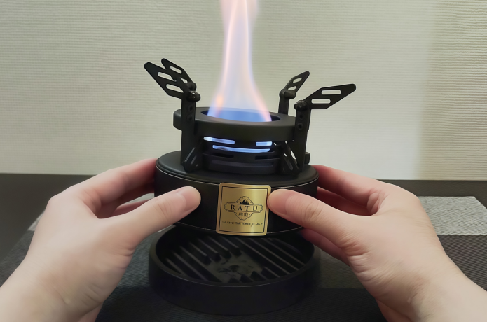 アルコールストーブ BATU2 調理も焚き火もこれ一台！簡単操作の大容量アルコールストーブ