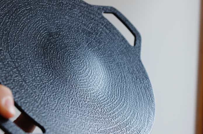 1週間後のダイソー20cm表面のアップ