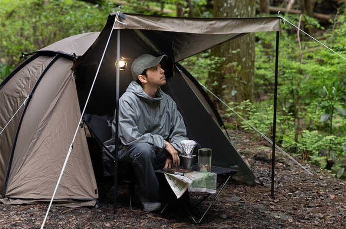 DOD「めんだこテント」と男性