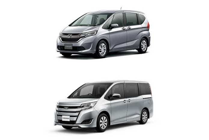 上「フリード」下「ノア」