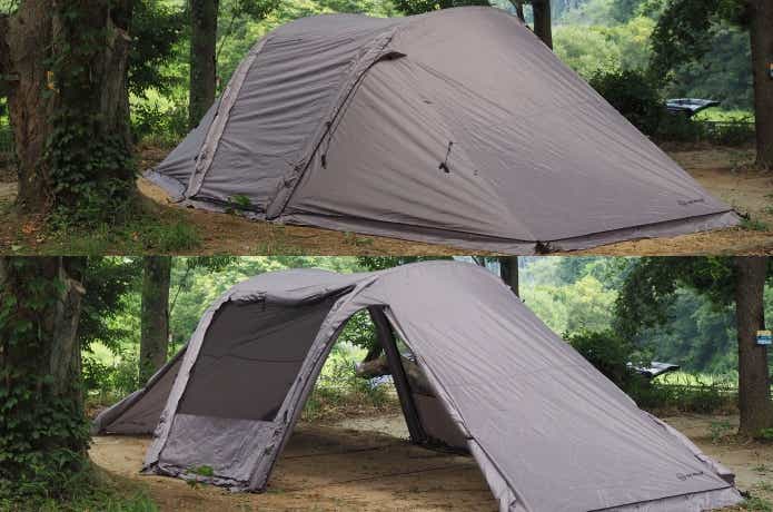 M.W.MのREADY Tent-Airvanの開放例