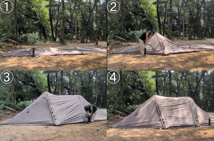 M.W.MのREADY Tent-Airvanの設営手順