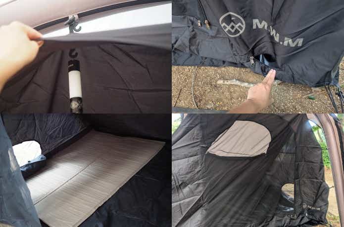 M.W.MのREADY Tent-Airvanのフックやチャック