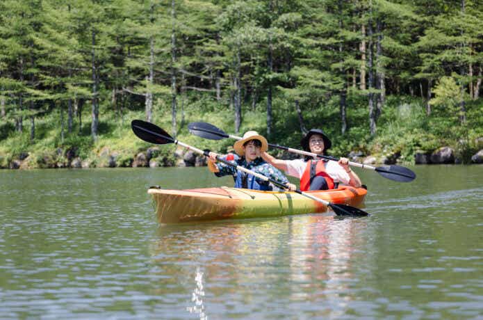 カヌーで川下り