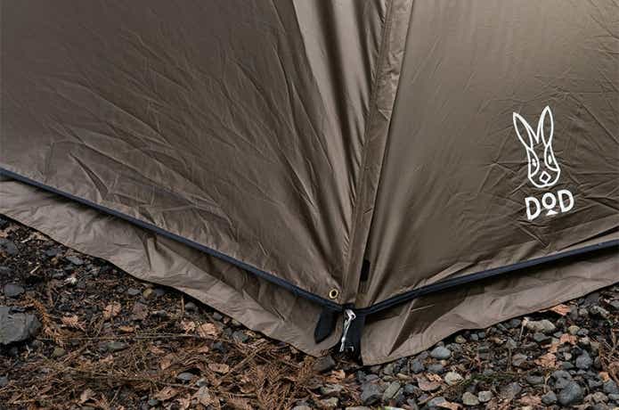 DOD「めんだこテント」のスカート