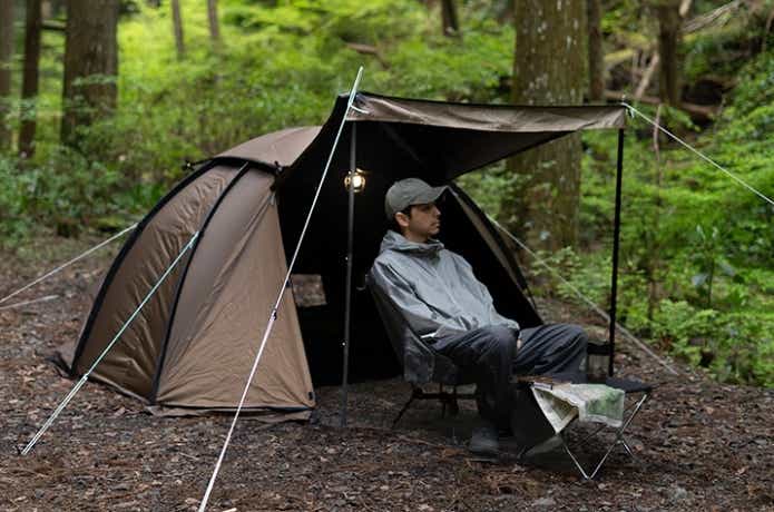 DOD「めんだこテント」と男性