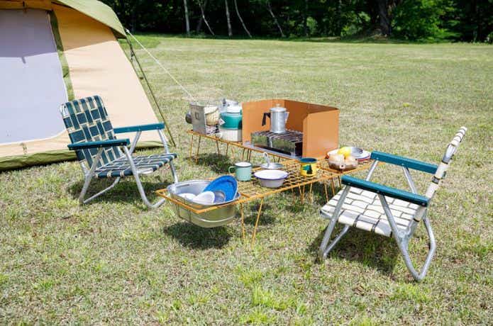 フィールドラックを利用したキッチンレイアウト