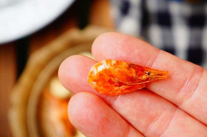 ドンキの小えびとカシューナッツの小えびアップ