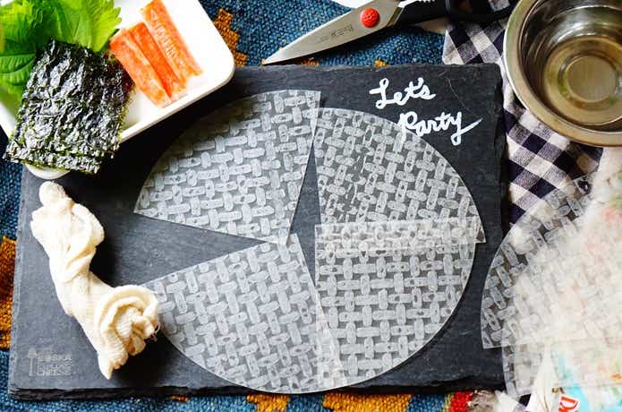 ライスペーパースナックの作り方