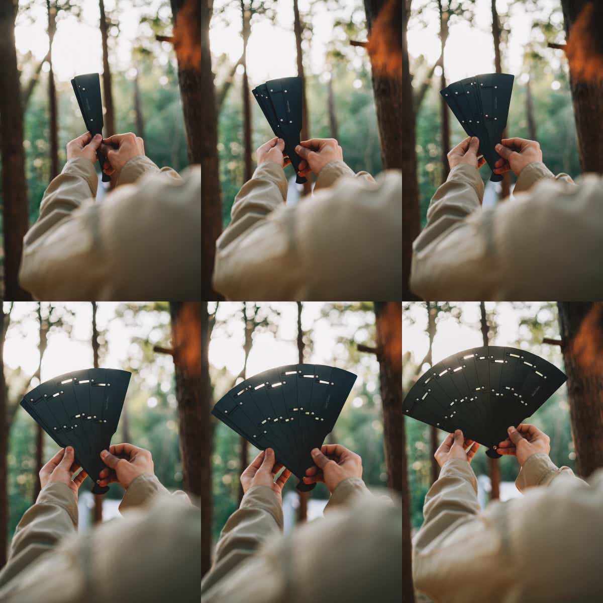 ユニフレーム メタ扇 ブラック ファイアスタンド ポットハンガー