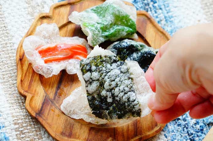 ライスペーパースナックを完成写真