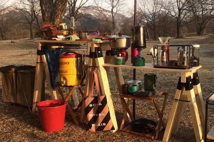 自作したキッチンレイアウト