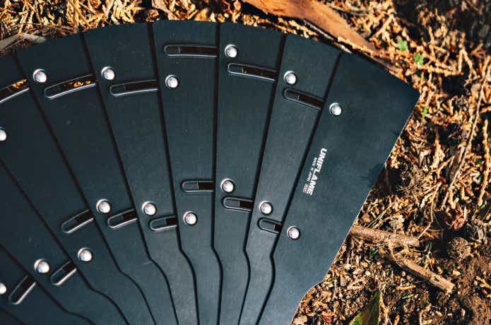 ユニフレーム メタ扇 ブラック ファイアスタンド ポットハンガー