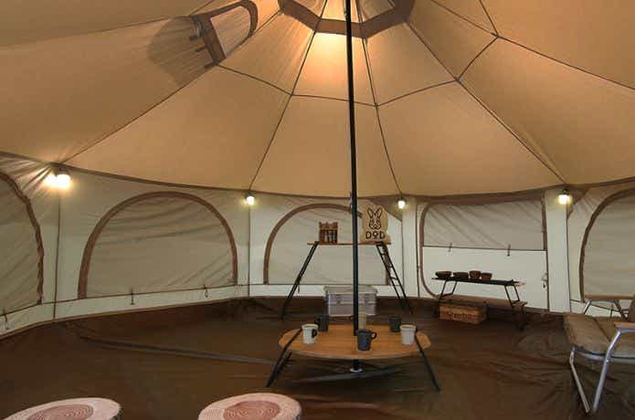 DODタケノコテント2の幕内レイアウト