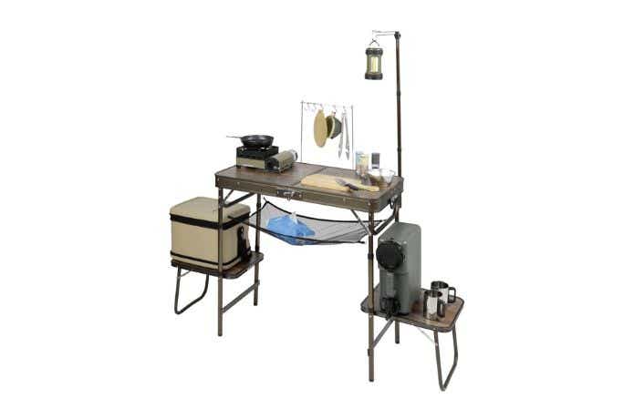 キャプテンスタッグ ビストロ ぴったりキッチンテーブル