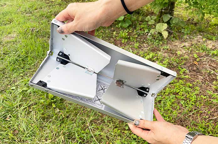 キャプテンスタッグ 「A4 アルミポップアップテーブル」