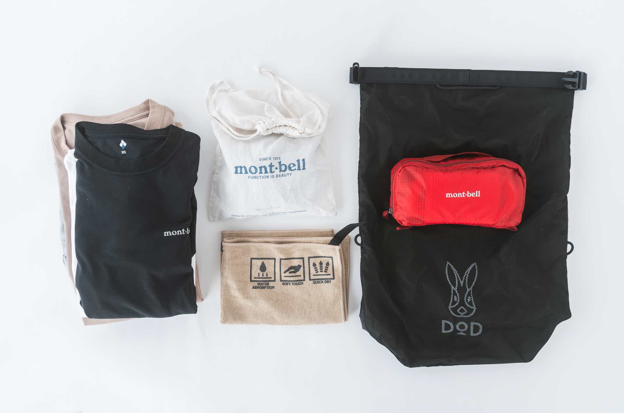 DODのミッツ・ワケブクーロに着替えを入れる