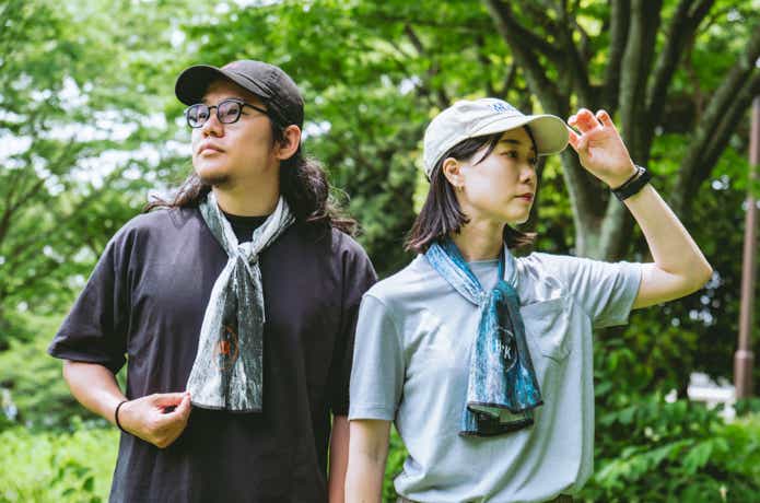 CHAORASのスポーツてぬぐい（CAMP HACK exclusive）BLACK BARK