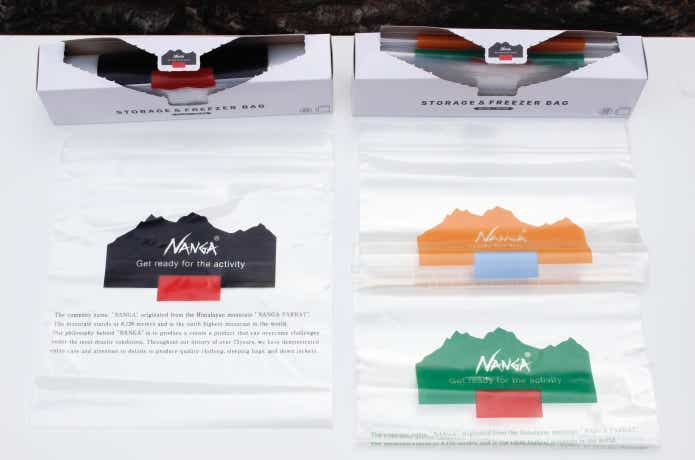 ストレージアンドフリーザーバッグのカラー展開