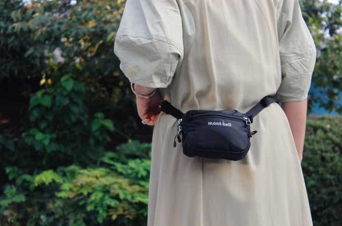 ウエストポーチにした時の着用画像