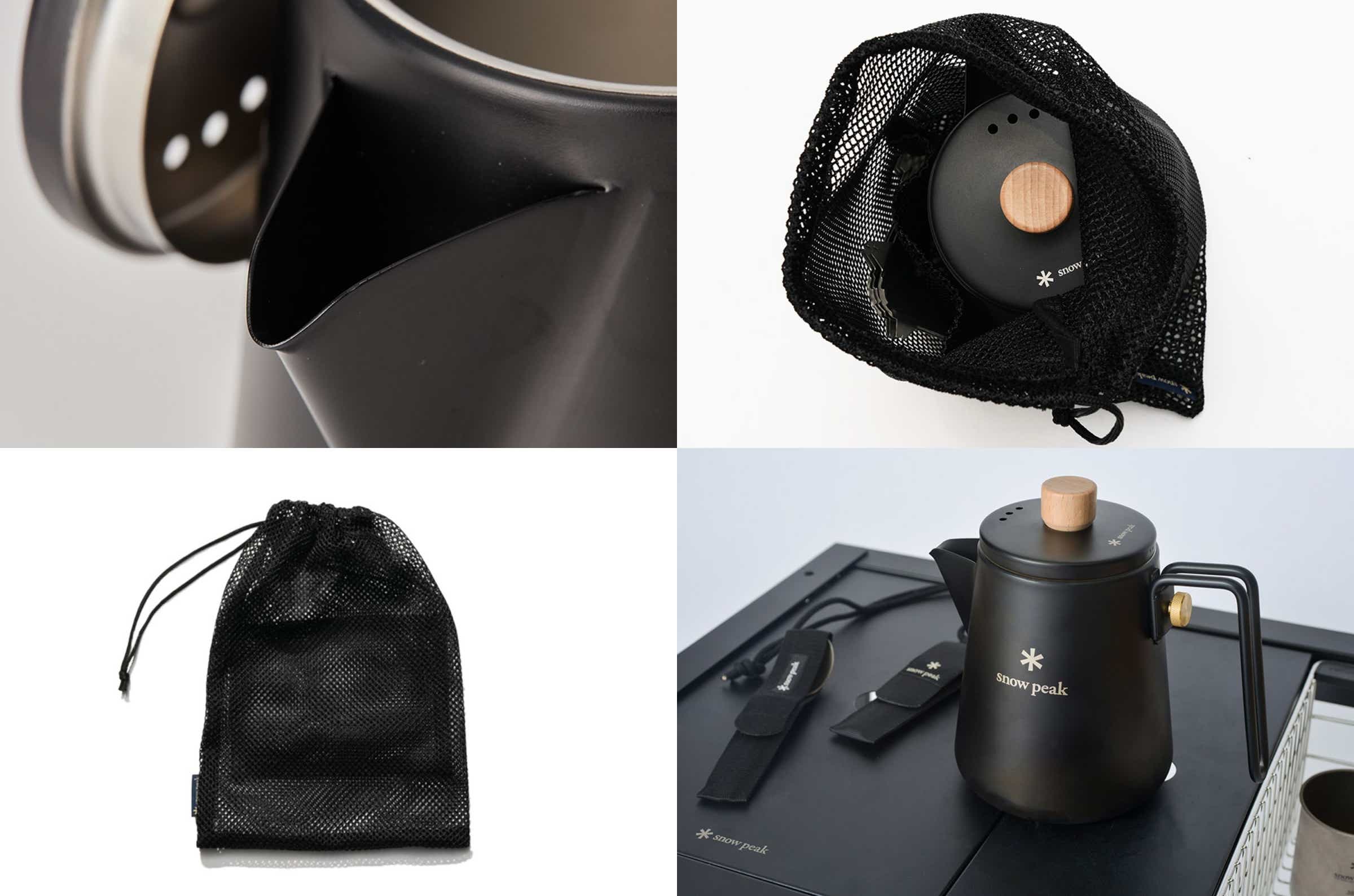 スノーピーク　ローチェア30 ブラック フィールドバリスタ ケトル ブラック SSシングルプラスパワー