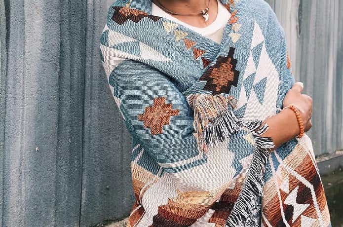 ‎Peel Forest メキシカンラグ ネイティブ柄