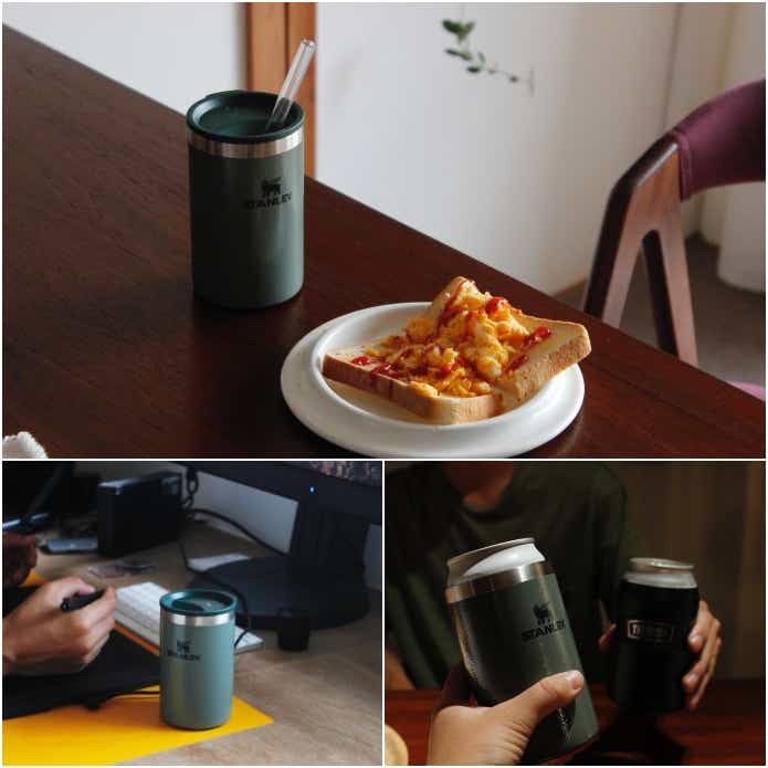 エブリデイ缶クーラーカップの3通りの使い方