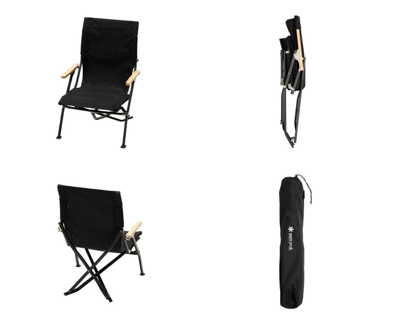 スノーピーク　ローチェア30 ブラック フィールドバリスタ ケトル ブラック SSシングルプラスパワー