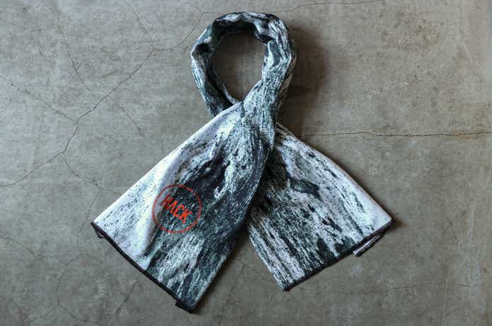 CHAORASのスポーツてぬぐい（CAMP HACK exclusive）BLACK BARK