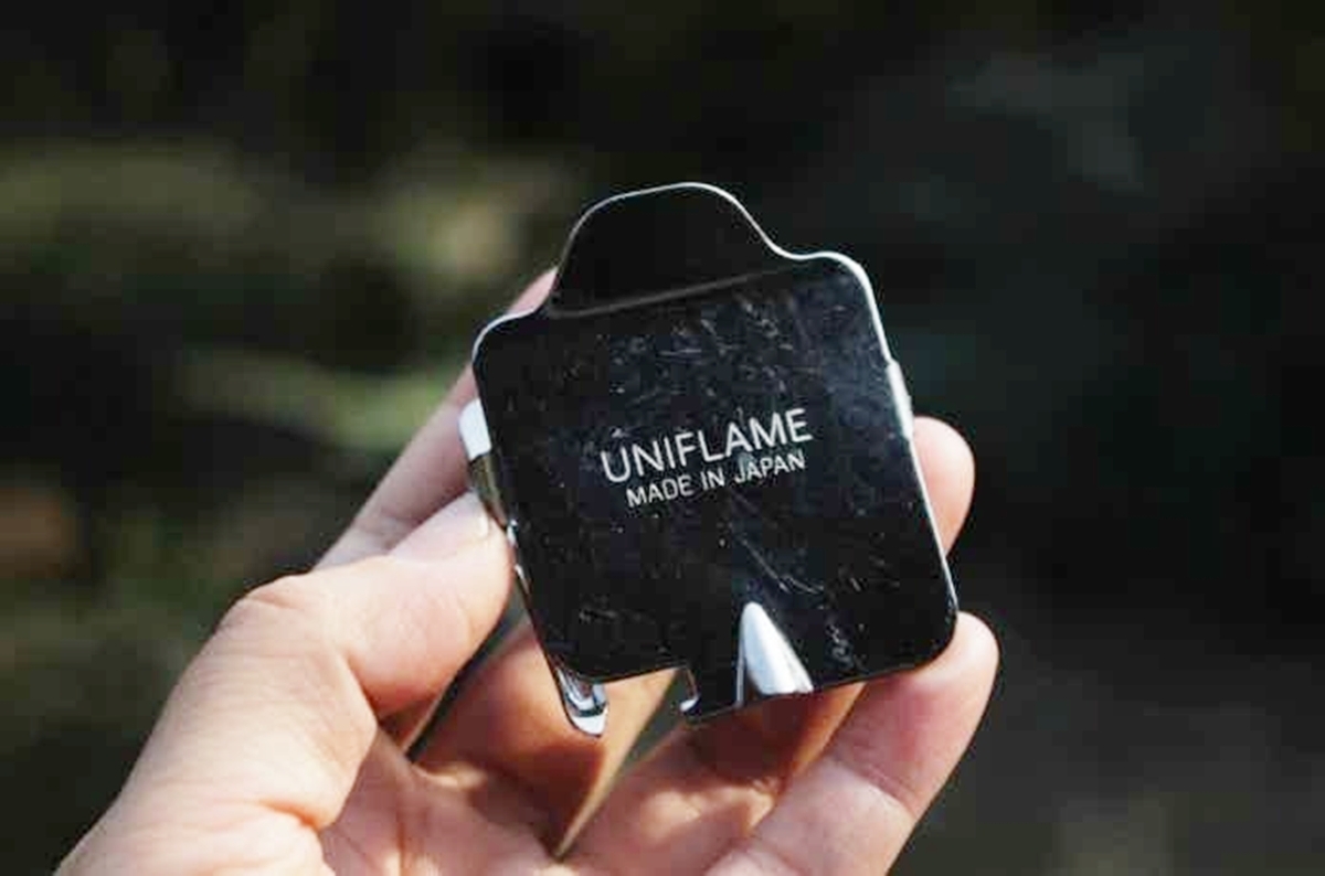 ユニフレームのガス抜きクリップ